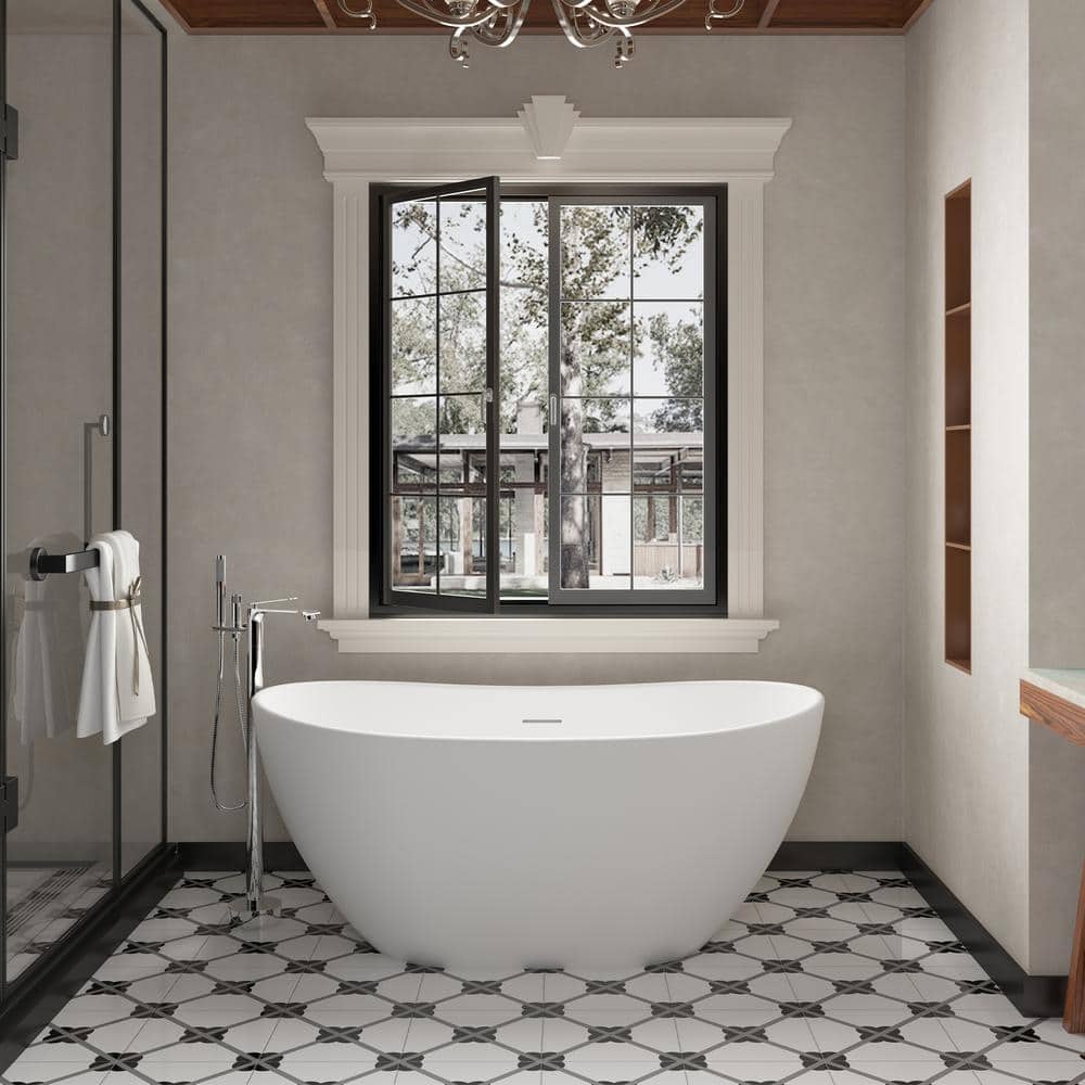 Chrome Plated Freestanding Bathtub Faucet with Handshower