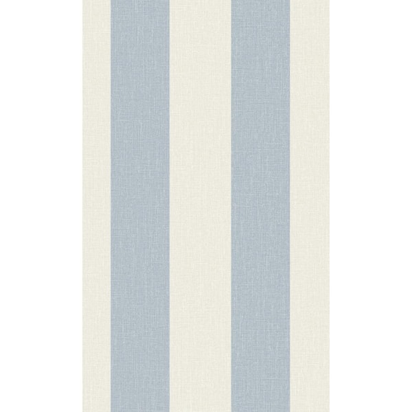 Walls Republic Blue Simple Stripes Printed Non-Woven Paper Non-Pasted Textured Wallpaper 57 sq. ft.