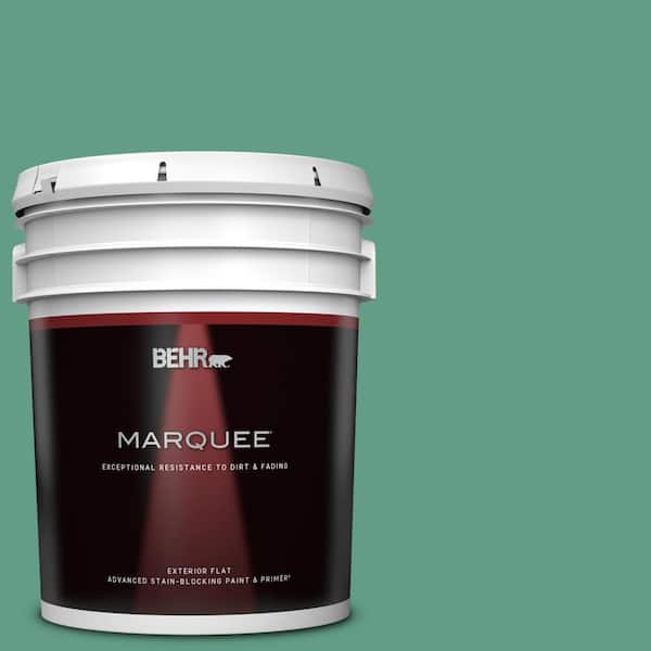 BEHR MARQUEE 5 gal. #480D-5 Scotch Lassie Flat Exterior Paint & Primer