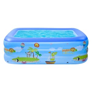 43 in. Family Inflatable Swimming Pool 3-Layer Printing
