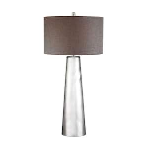 38 in. Tapered Cylinder Mercury Glass Table Lamp