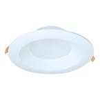 QuickLink, 6 in. Selectable CCT, 600Lumens, Direct Mount Canless Integrated LED Kit, Recessed Light white Trim, Dimmable