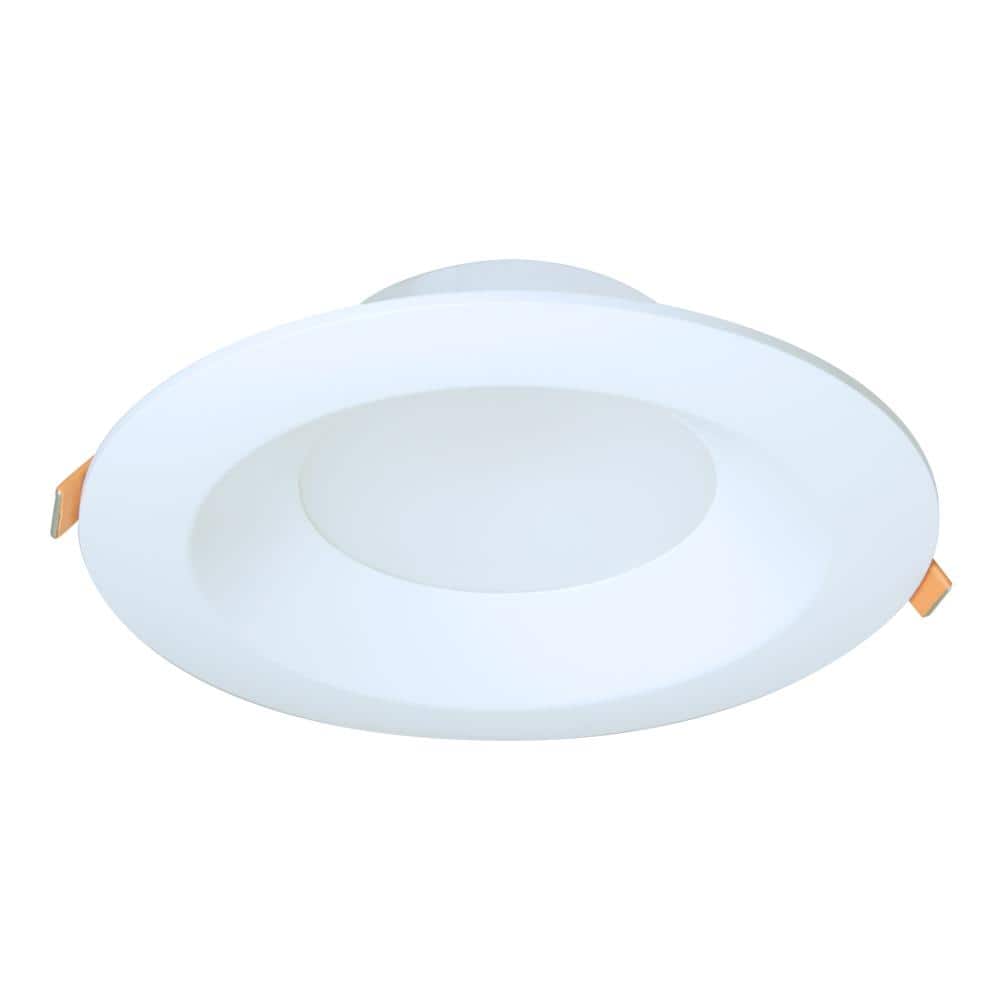 White 6-Inch Aluminum Canless LED Downlight