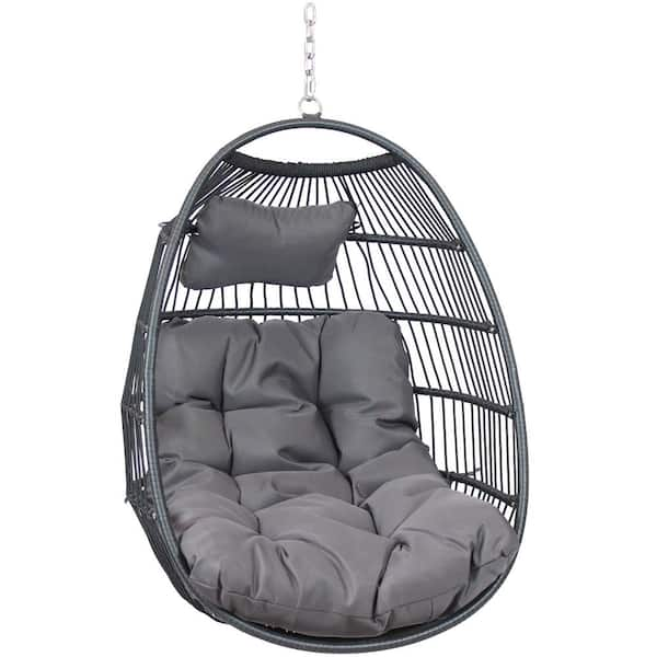 Sunyear Hammock Chair, Gray and White 