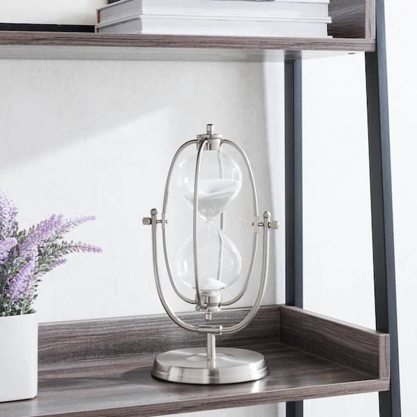 Unbranded Silver Oval Decorative Sand Timer