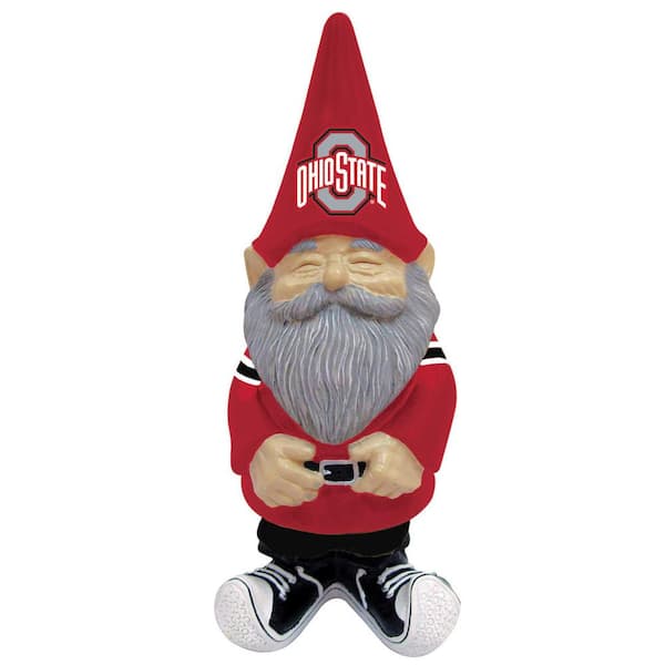 Evergreen Ohio State University 11 in. Garden Gnome