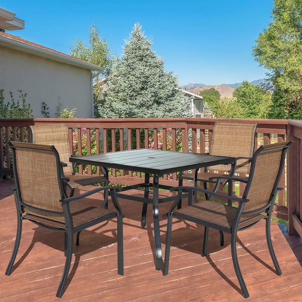 Patio table store with 4 chairs