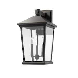 Beacon Oil Rubbed Bronze Outdoor Hardwired Lantern Wall Sconce with No Bulbs Included
