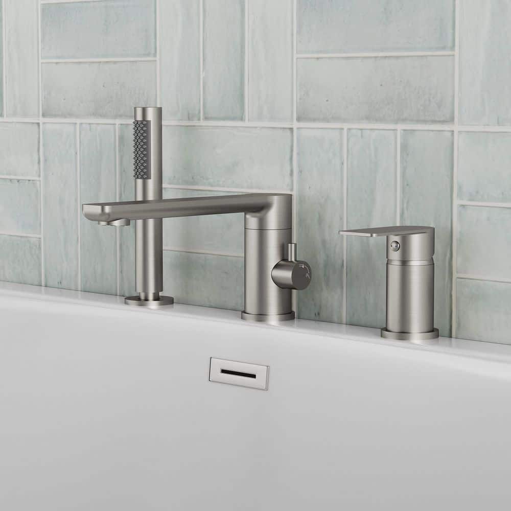 EVERSTEIN Single-Handle Deck-Mount Roman Tub Faucet G1/2in. 2