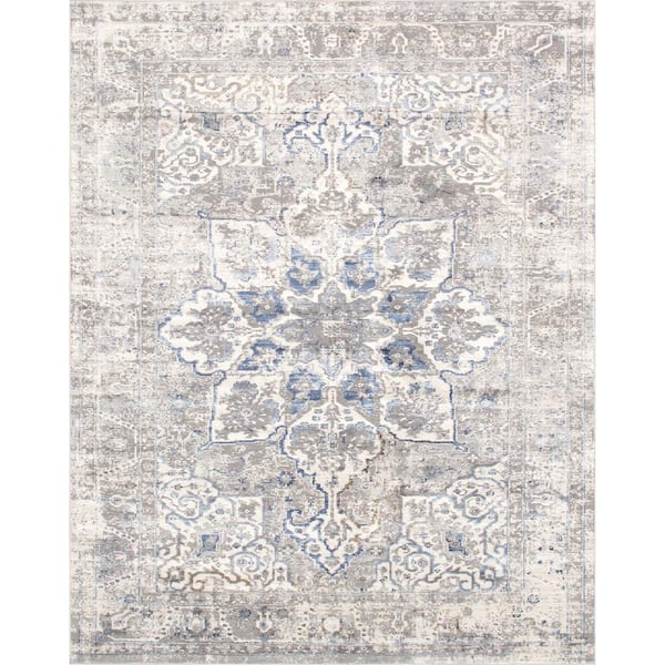 Pasargad Home Efes L. Gray 4 ft. x 6 ft. Abstract Area Rug PD167B 4x6