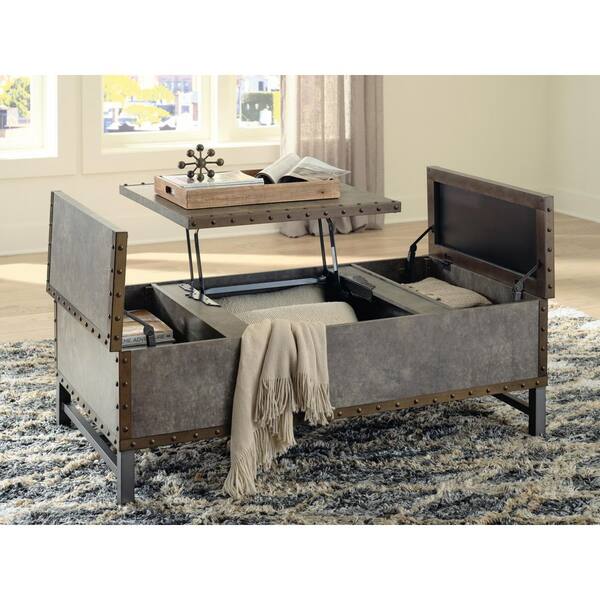 Signature Design By Ashley Derrylin 54 in. Gray Rectangle Wood
