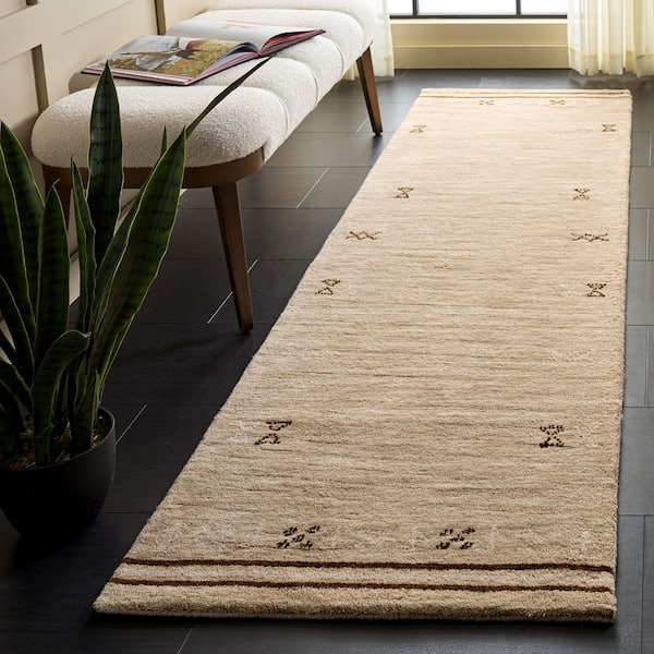 Himalaya 2 ft. x 8 ft. Beige/Brown Geometric Runner Rug