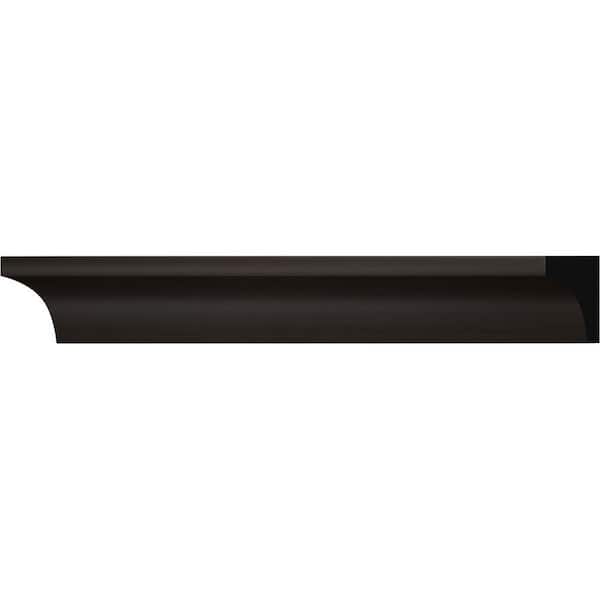 5093 - 5/16 in. x 3/4 in. x 96 in. PVC Composite Espresso Inside Corner Moulding