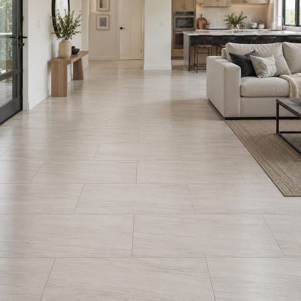 MSI Malvera Cream 24 in. x 48 in. Lapato Porcelain Travertine Look