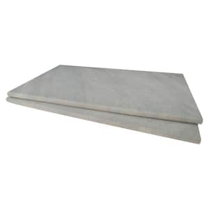 Fossil Snow 2 cm x 13 in. x 24 in. Matte Porcelain Pool Coping (26 pieces / 56.33 sq. ft. / pallet)