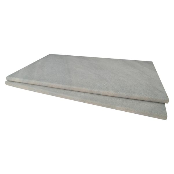 MSI Fossil Snow 2 cm x 13 in. x 24 in. Matte Porcelain Pool Coping (4. ...