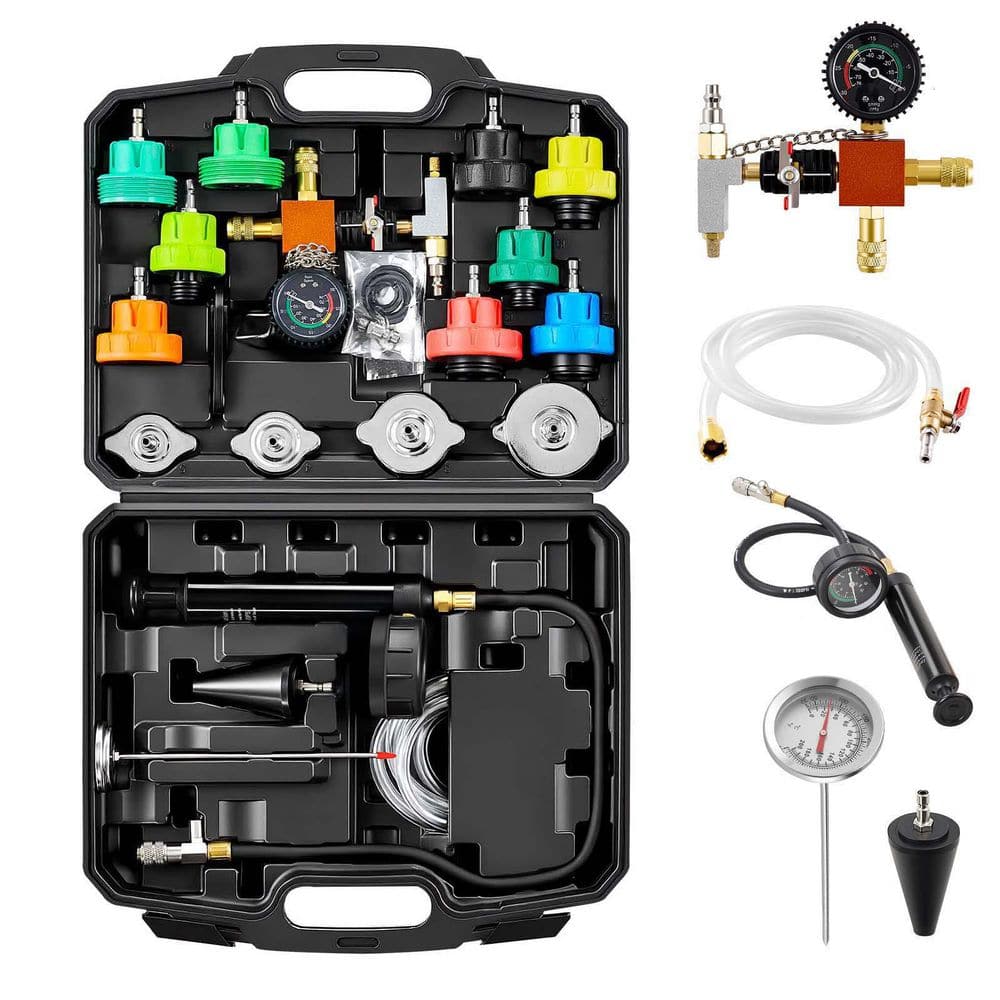 Coolant Pressure Tester, 28Pcs Radiator Vacuum Refill with 4 Adapters, Universal Fit, Auto Tester, with Pump & Filler price history on PriceWatchPro
