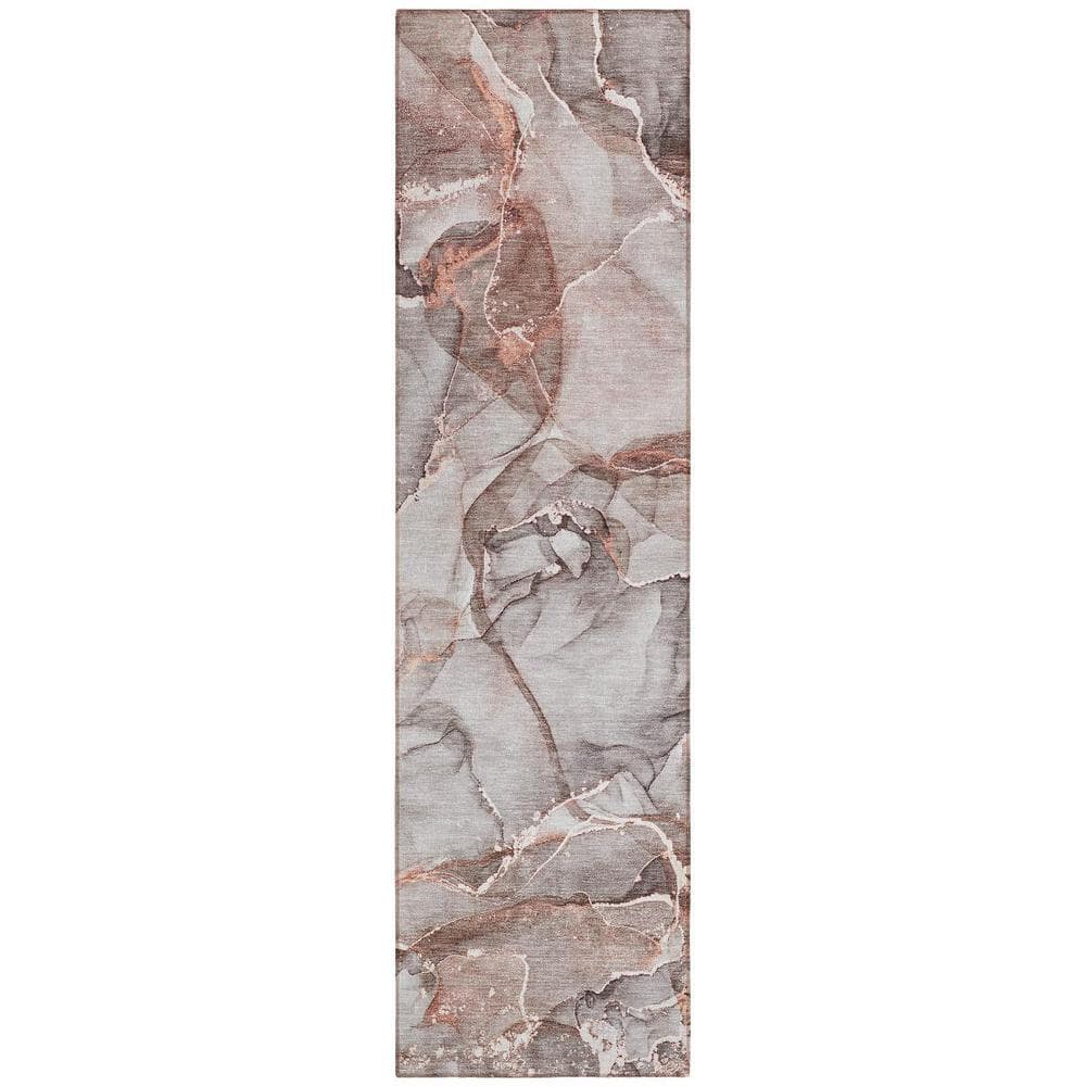 Gray and Red 2 ft. x 8 ft. Woven Abstract Polyester Runner Indoor/Outdoor Area Rug price history on PriceWatchPro