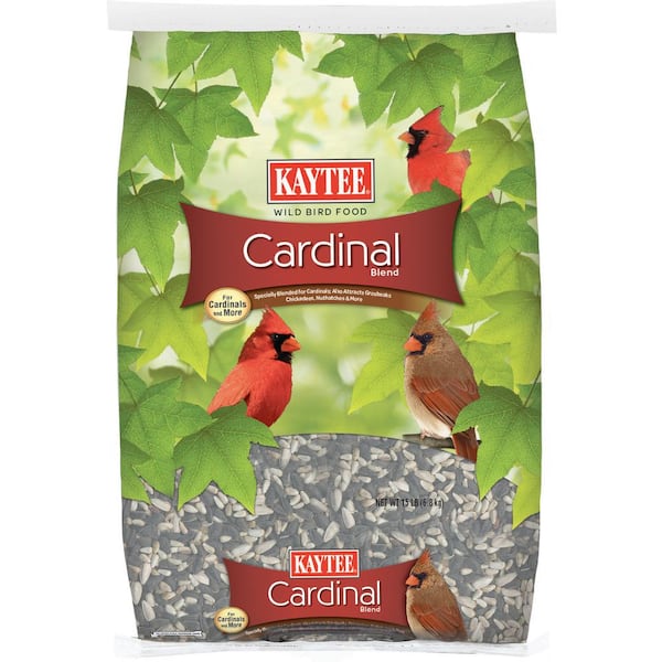 15 lbs. Cardinal Black Oil Sunflower Seed Wild Bird Seed Food