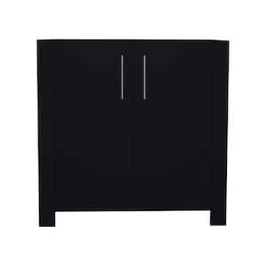 Austin 36 in. W x 20 in. D 35 in. H Bath Vanity Cabinet without Top in Black