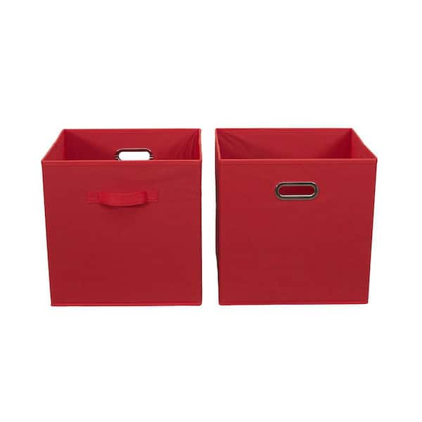 HOUSEHOLD ESSENTIALS 35.12Qt. Open Storage Bin in Regal Red (2Pack