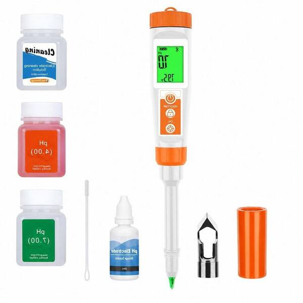 Smart Digital pH Tester with All Accessories for Hot Sauce, Dough, Cosmetic, Fermentation, Kombucha, Wine