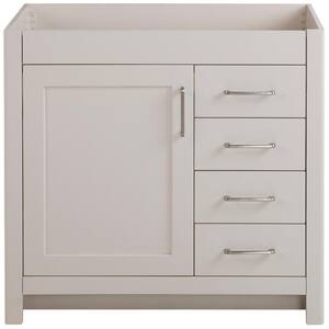 Westcourt 36 in. W x 21 in. D x 34 in. H Bath Vanity Cabinet Only in Cream