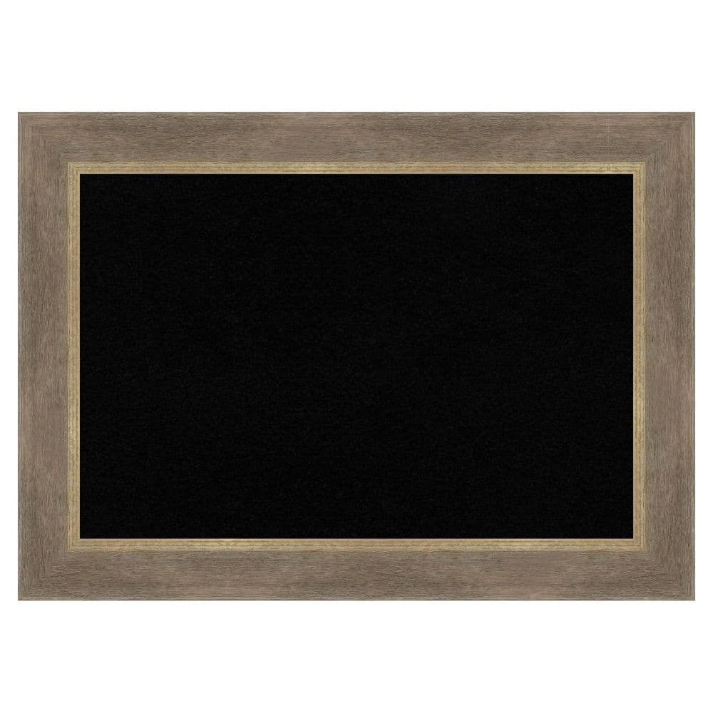 Driftwood Tan 29 in. x 21 in. Wood Framed Black Cork Memo Board price history on PriceWatchPro