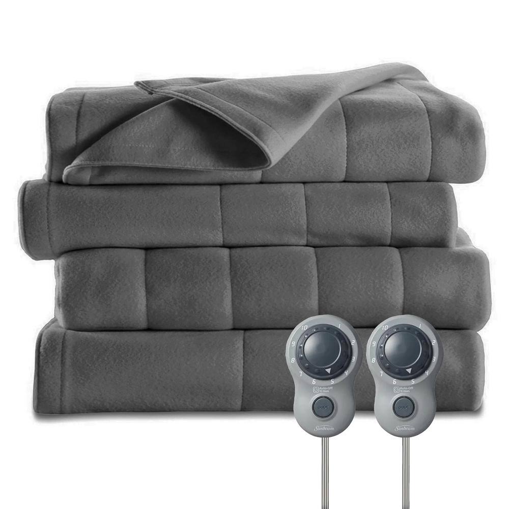 Electric Blanket Winter Warm Soft Velvet Heated Under Pads Single Double Queen 