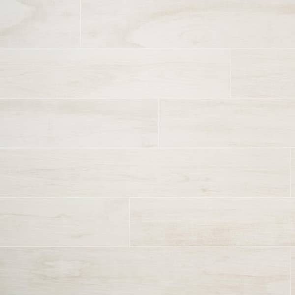 Ivy Hill Tile Montgomery White 8 in. x 48 in. Matte Porcelain Floor and Wall Tile (15.49 sq. ft./Case)