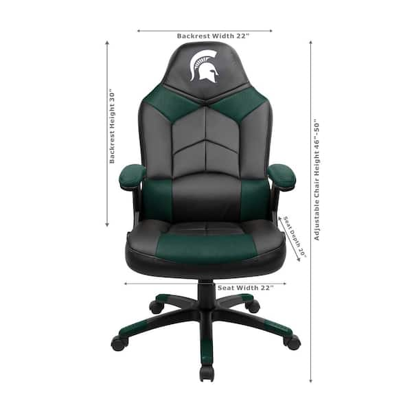 IMPERIAL Michigan State Black PU Oversized Gaming Chair IMP 334-3016 - The  Home Depot