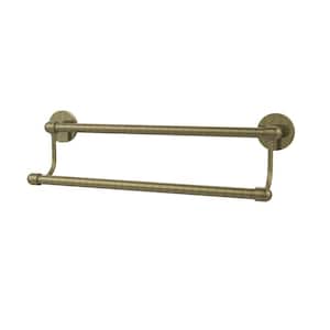 Tango Collection 36 in. Double Towel Bar in Antique Brass
