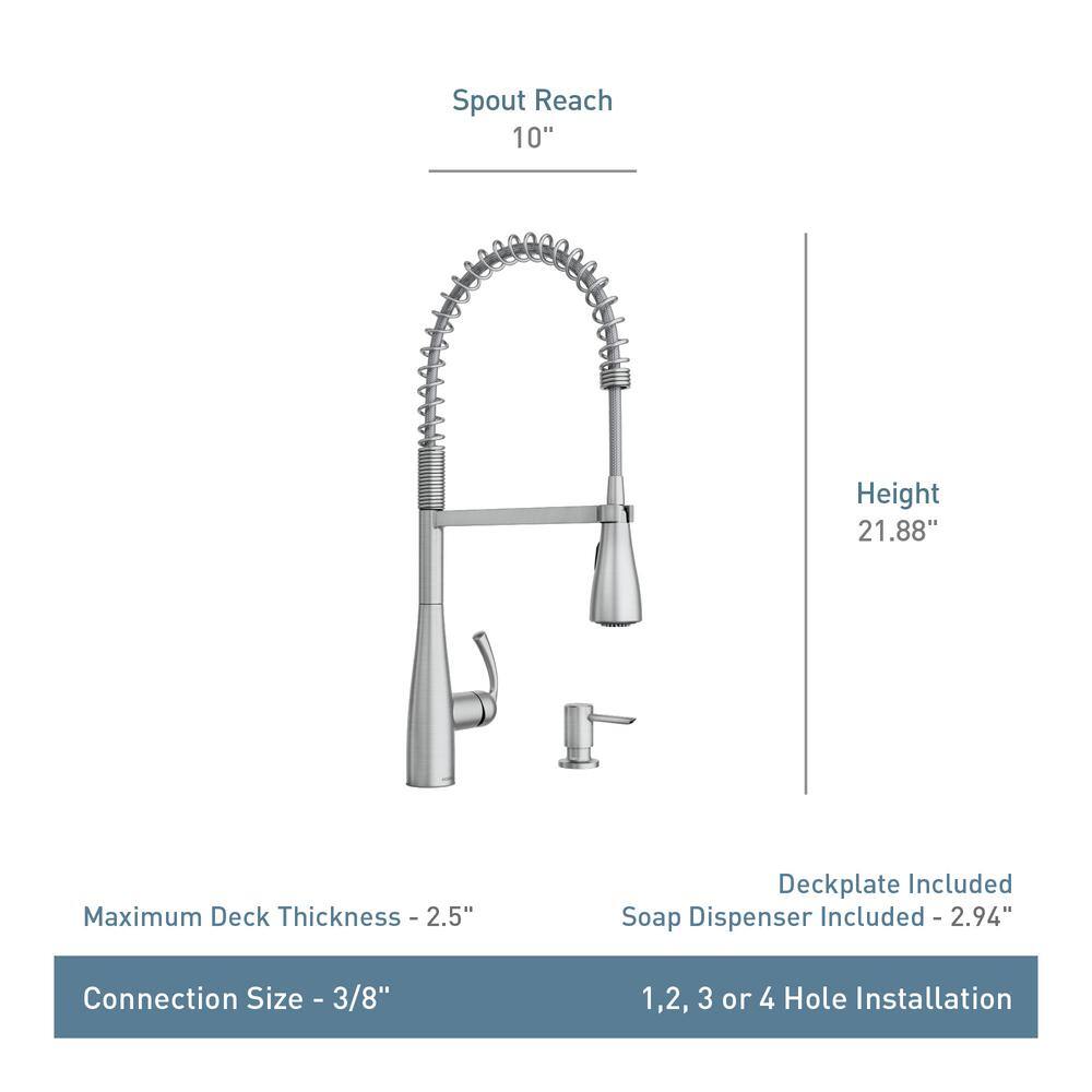 Matte Black High Arc Pull-Down Kitchen Faucet with Spray