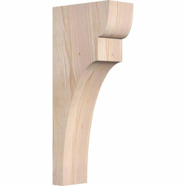 Ekena Millwork 5-1/2 in. x 12 in. x 28 in. Douglas Fir Yorktown Smooth Corbel
