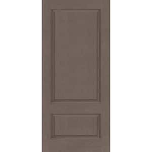 Regency 36 in. x 80 in. Universal Handing 2-Panel 3/4-Squaretop Ashwood Stain Fiberglass Front Door Slab