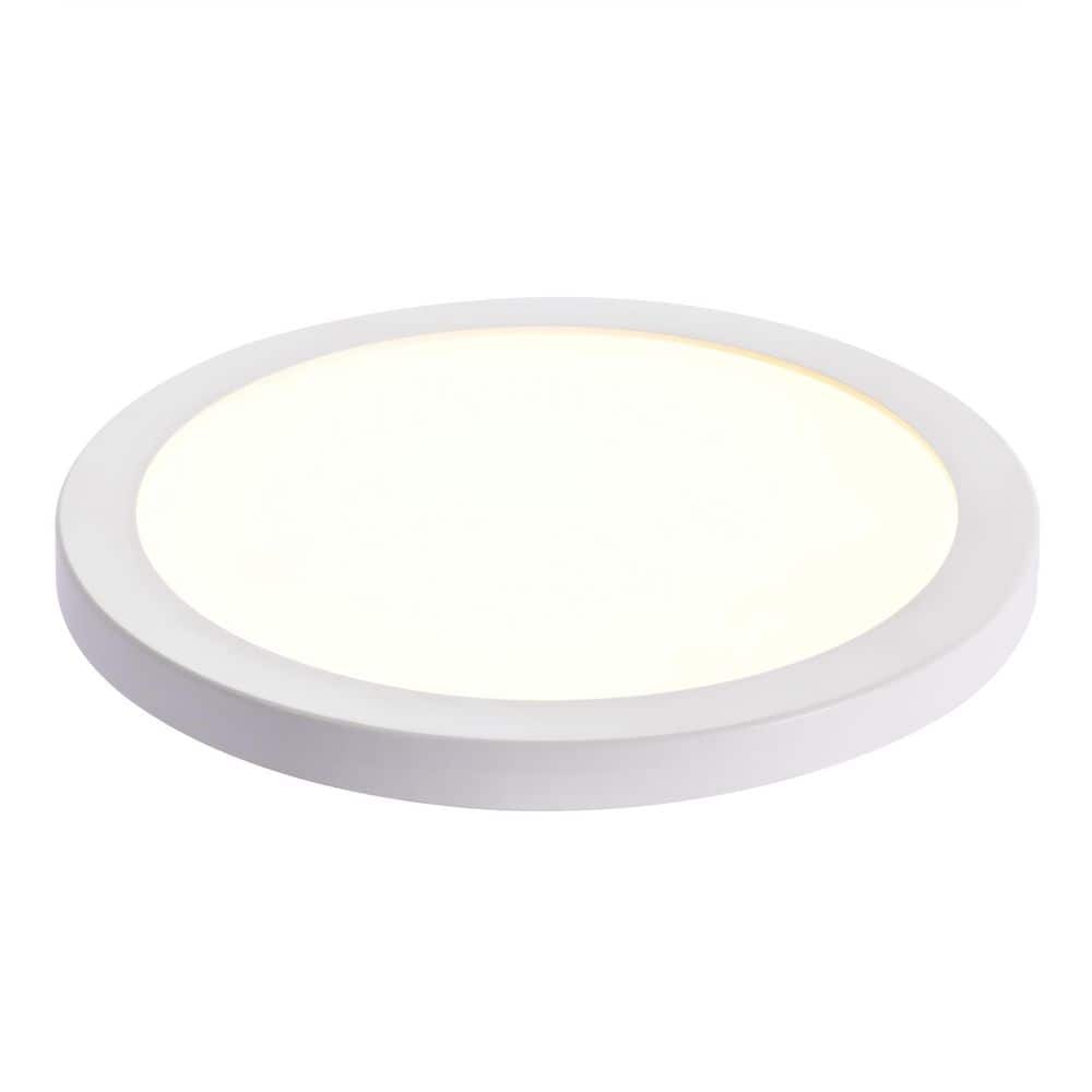 9 in. White Round Flat 3000K 4000K 5000K Integrated LED Flush Mount Ceiling Light Disk Light for Hallway Living Room price history on PriceWatchPro