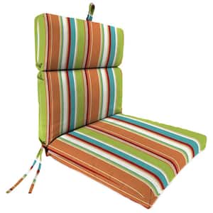 44 in. L x 22 in. W x 4 in. T Outdoor Chair Cushion in Covert Breeze