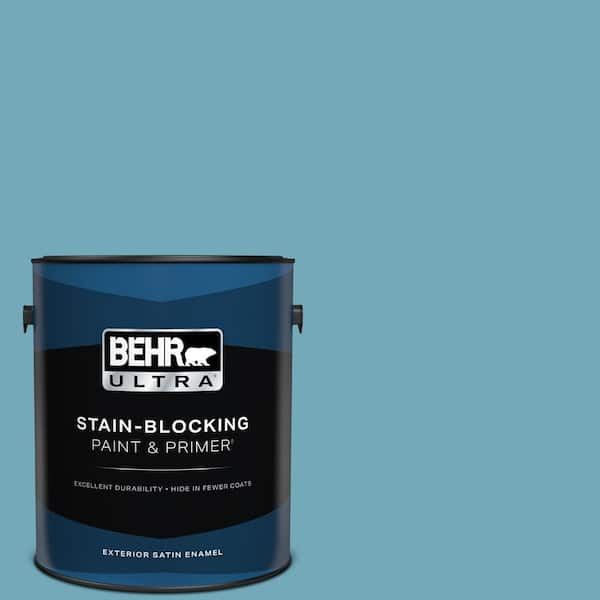 BEHR ULTRA 1 gal. #S460-4 Snowboard Satin Enamel Exterior Paint & Primer