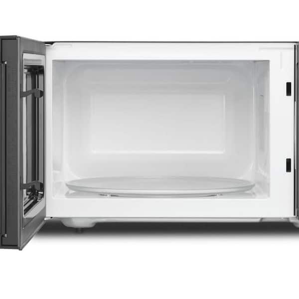Whirlpool .5 Cu Ft White Microwave Countertop Small Space Plate
