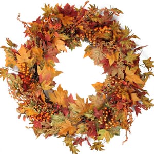 32 in. Autumn Harvest Artificial Wreath
