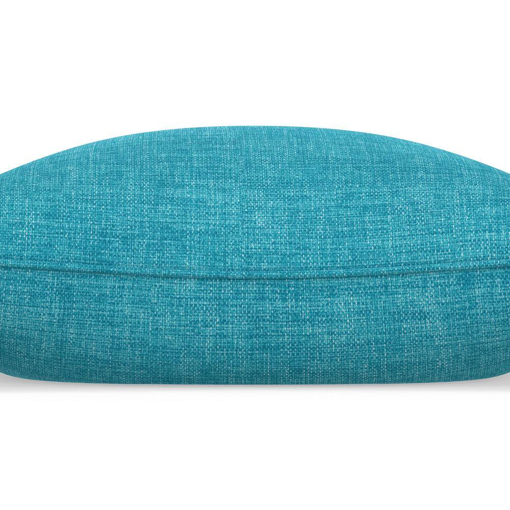 Aqua Teal Rectangular Indoor/Outdoor Throw Pillow Set