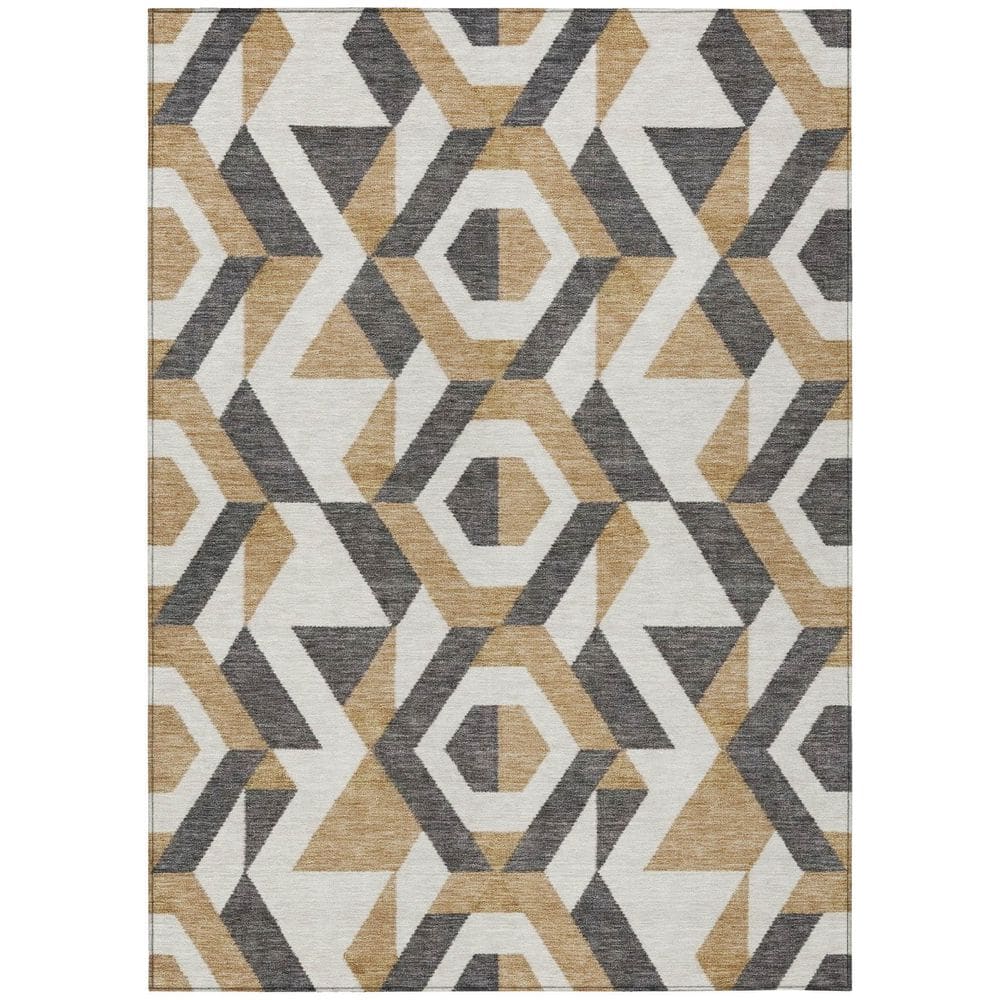 Chantille Machine Washable Indoor/Outdoor Abstract ACN2962 Honey 9 ft. x 12 ft. Area Rug price history on PriceWatchPro