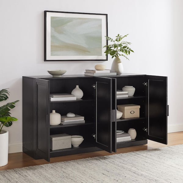 CROSLEY FURNITURE Essen Black MDF Buffet KF33060BK - The Home Depot