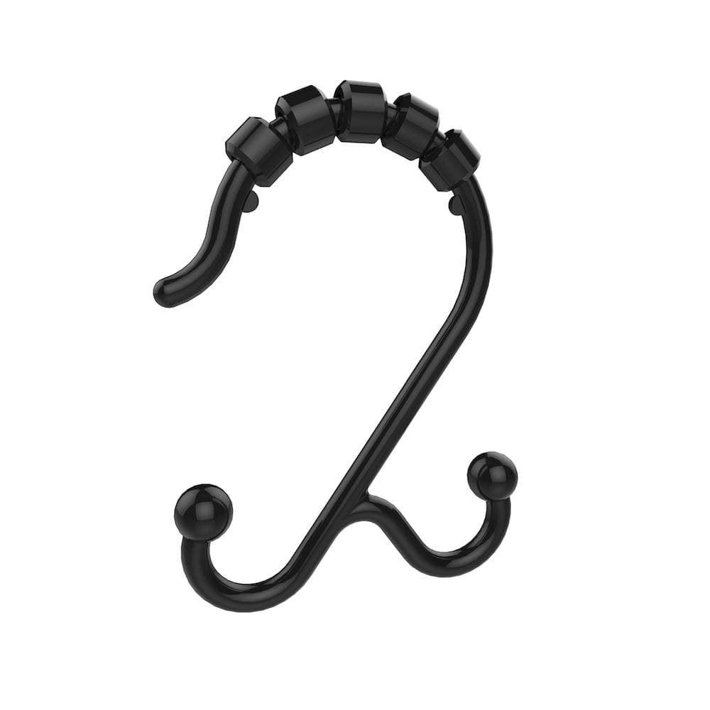 Black Swivel Swing Hook，Heavy Duty Hooks，Hanging Hooks for Refrigerator,  Kitchen, Cruise Grill (Chrome, 1.2-1)