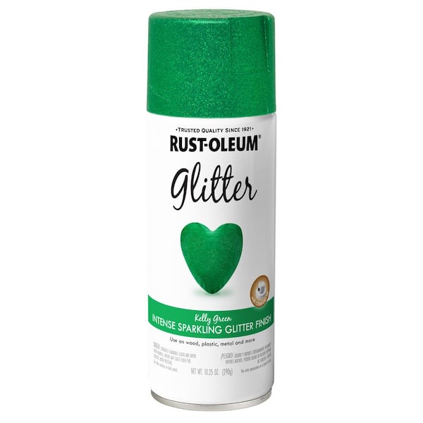 10.25 oz. Kelly Green Glitter Spray Paint (6-pack)