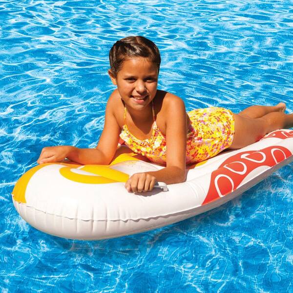 Poolmaster Orange Window Surfer Pool Mattress-DISCONTINUED