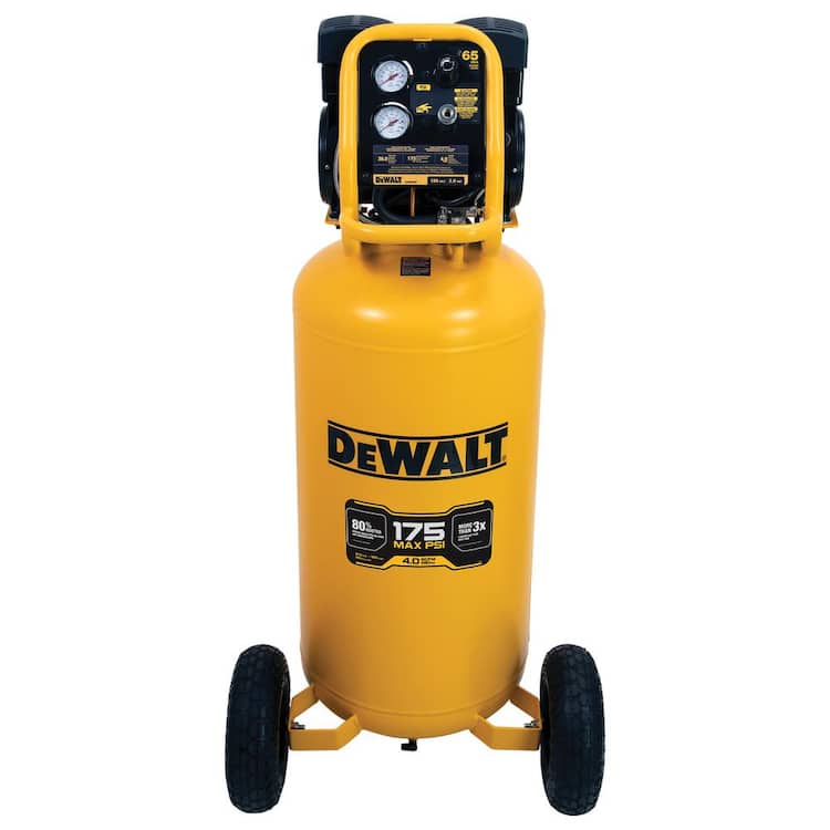 DEWALT 26 Gal. 175 PSI Ultra Quiet Portable Electric Air Compressor