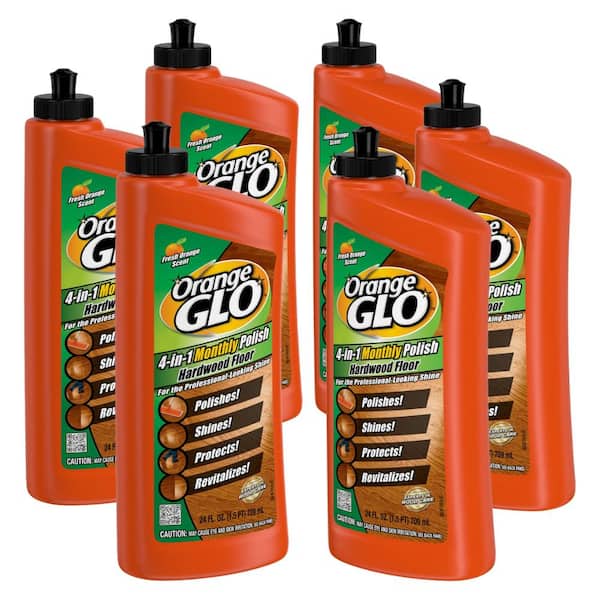 Orange GLO 24 oz. 4-In-1 Hardwood Floor Cleaner and Polish (6-Pack)