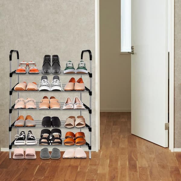 5-Tier Dish Rack Stackable Shoe Rack 15-Pairs Sturdy Shoe Shelf Storage Shoe  Tower for Bedroom Entryway Hallway T126K11 - The Home Depot