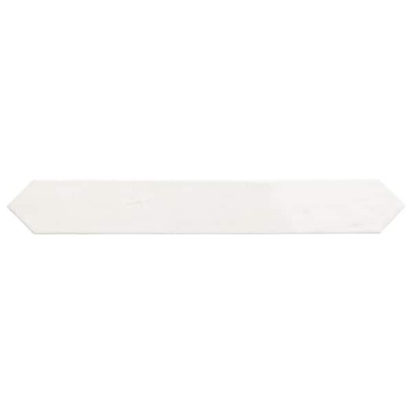 Argile Arrow Bianco 3 in. x 20 in. Porcelain Floor and Wall Tile (8.2 sq. ft. /Case)